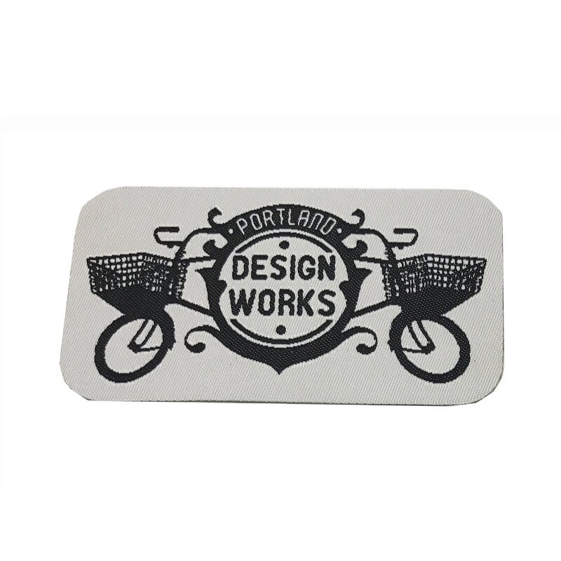 Embossed Woven Label Factory - OEM/ODM No Moq Heat Cut Standard Straight Fold