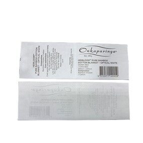 Woven Care Label Manufacturer - OEM/ODM Highly Recommended 100% Cotton Garment Warning