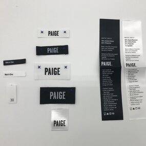 Wash Care Tag Manufacturer - OEM/ODM No Moq Custom Clothes Double Sides Satin