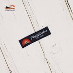 Custom Shape Woven Label Factory - OEM/ODM No Moq Wholesale Damask Garment Tags