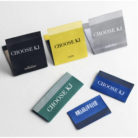 Polyester Cotton Woven Label Factory - OEM/ODM No Moq Custom Brand Logo Centerfold
