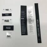 Satin Printing Label Manufacturer - OEM/ODM High Quality Custom Clothes Wash Care Tag