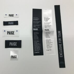 Satin Printing Label Manufacturer - OEM/ODM High Quality Custom Clothes Wash Care Tag