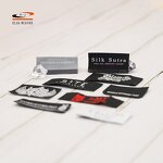 Heat Cut Woven Labels Manufacturer - OEM/ODM DIY High Quality Yarn Label Center Fold Damask