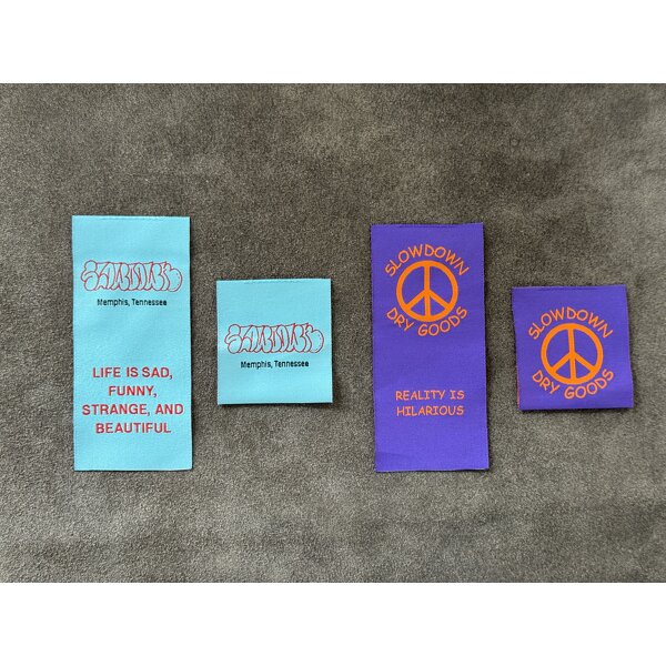 Brand Neck Clothing Label Factory - OEM/ODM No Moq High Density End Fold