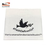 Damask Woven Tag Factory - OEM/ODM Free Sample Clothing Accessories Private Brand Logo