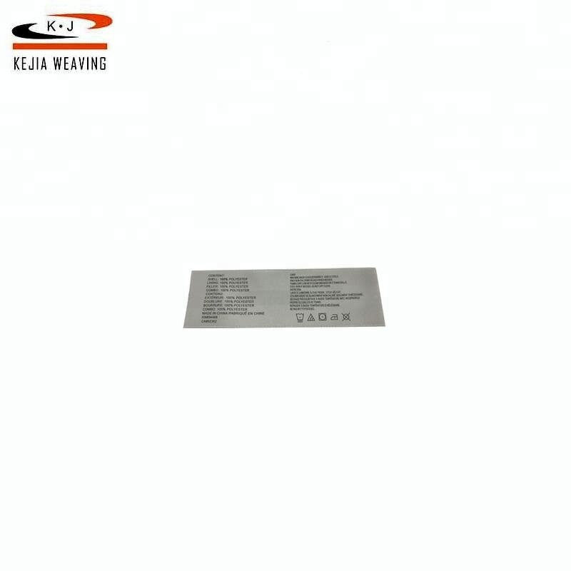 Double Side Printing Label Manufacturer - OEM/ODM Ultrasonic Cut Garment Satin Custom Clothes