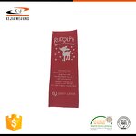 Embossed Woven Label Manufacturer - OEM/ODM No Moq Promotional Heat Cut Standard Straight Fold