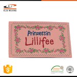 Embossed Woven Label Factory - OEM/ODM No Moq Heat Cut Standard Straight Fold