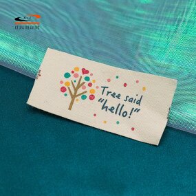 Cotton Label Factory - OEM/ODM No Moq Simple Design Durable Washable Print