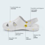 ESD Safety Sandals Factory - OEM/ODM H-3502 Summer Spring Breathable Adjustable Heel Anti-Static