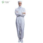 ESD Jumpsuit Manufacturer - OEM/ODM H-1123 75D Stripe Autoclavable Cleanroom Garment