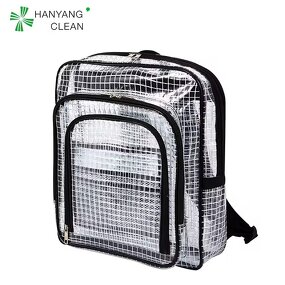 Clear PVC Backpack Factory - OEM/ODM White Anti-Static Dustproof Cleanroom Grid Shoulder