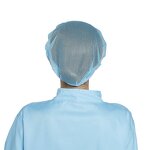 Food Processing Hat Manufacturer - OEM/ODM KL-3011 Breathable Polyester-Cotton Mesh Dustproof
