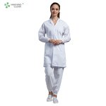 Nurse Smock Factory - OEM/ODM H-1120 Hospital Staff Thin White Uniform Gown Doctor