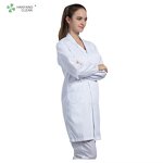 Men's Robe Factory - OEM/ODM Custom H-1120 Long Sleeve White Doctor Safety