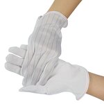 Sewing ESD Gloves Manufacturer - OEM/ODM H-6007 9 INCH Anti Static Stripe Lint Free Polyester