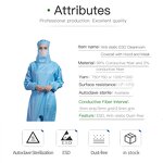 Crotch Coverall Factory - OEM/ODM H-1132 Anti-static Dustproof for Electronics Pharma