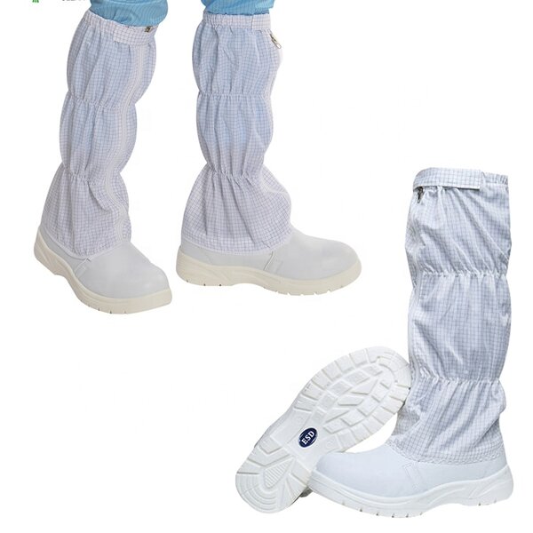 Steel Toe Safety Boots Manufacturer - OEM/ODM H-3535 PU Sole ESD Antistatic Dust Proof