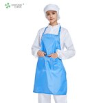 PE Lint-Free Apron Manufacturer - OEM/ODM Waterproof Customized White Blue for Food Processing
