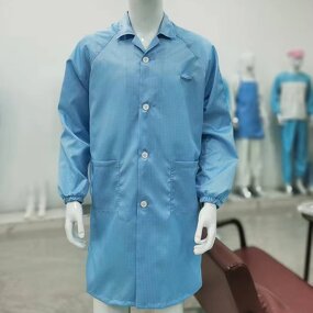 ESD Labcoat Manufacturer - OEM/ODM H-1120 Unisex Button Closure Polyester Conductive Fiber