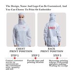 Crotch Coverall Factory - OEM/ODM H-1132 Anti-static Dustproof for Electronics Pharma