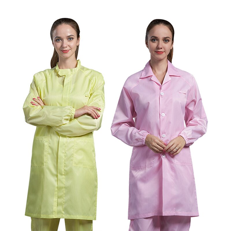 ESD Smock Manufacturer - OEM/ODM H-1104 1125 100D Stripe Waterproof Dustproof Cleanroom