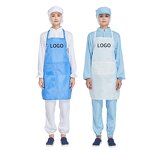 Dustproof Waterproof Apron Factory - OEM/ODM PE+Polyester Taffeta Oil Proof Lightweight 50g