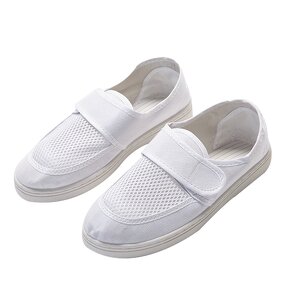 Anti-Static Shoes Manufacturer - OEM/ODM H-3505 Canvas Mesh Velcro for Clean Room Electronics