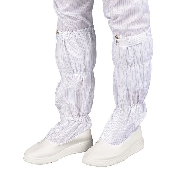 100D Grid Boots Factory - OEM/ODM H-3516 Reusable Unisex GMP Dustproof Antistatic Safety