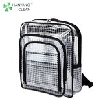Transparent Anti Static Backpack Factory - OEM/ODM Reinforced PVC Grid Dust Proof ESD Protective