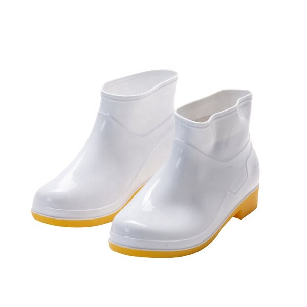 Food Processing Shoes Factory - OEM/ODM Waterproof PVC Adult White Unisex Midi Women