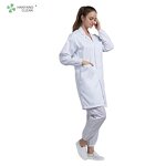 Men's Robe Factory - OEM/ODM Custom H-1120 Long Sleeve White Doctor Safety