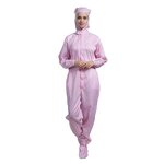 Food Factory Anti Static Suit Factory - OEM/ODM Stripe Grid Working Suit Esd Cleanroom Hooded