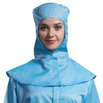 Antistatic Cleanroom Hat Manufacturer - OEM/ODM KL-3013 Breathable Dustproof Mesh Hood Blue White