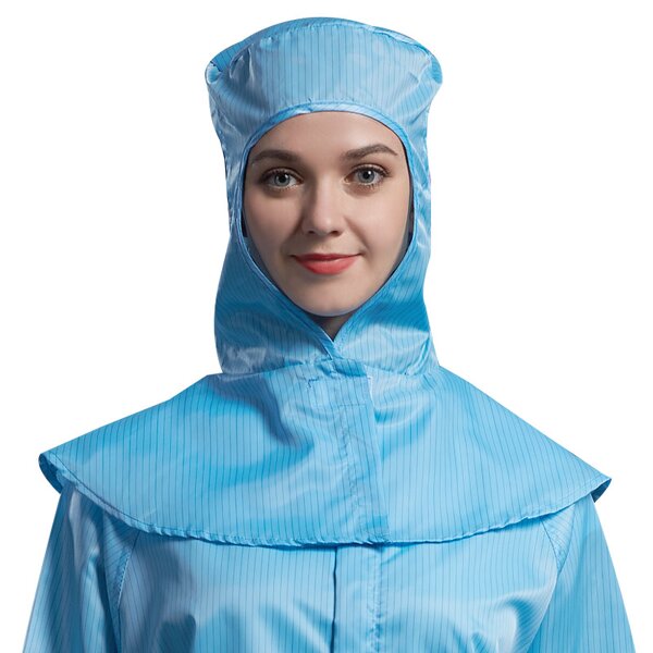Antistatic Cleanroom Hat Manufacturer - OEM/ODM KL-3013 Breathable Dustproof Mesh Hood Blue White