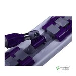Extensible Microfiber Mop Factory - OEM/ODM H-003 Wet Dry Esd Safe for Cleanroom Use