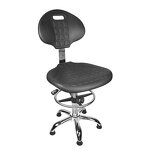Lab Antistatic Chair Factory - OEM/ODM Pu Leather Metal ESD Cleanroom Safety Chair