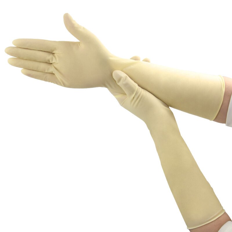 Extra Long Latex Gloves Manufacturer - OEM/ODM H-600416 16inch Thickened Powder Free Acid Resistant