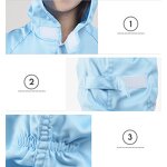 Food Working Coverall Factory - OEM/ODM H-1107 Custom Hooded Dust-proof Adjustable Jacket