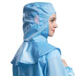 Antistatic Cleanroom Hat Manufacturer - OEM/ODM KL-3013 Breathable Dustproof Mesh Hood Blue White