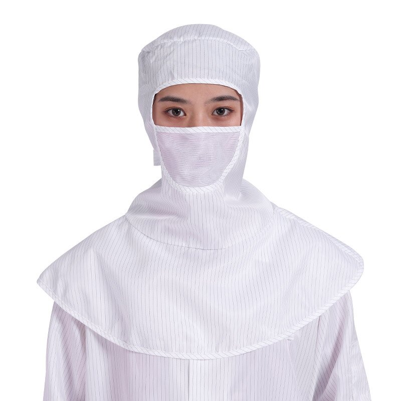 ESD Working Cap Manufacturer - OEM/ODM KL-3016TQ Antistatic Cleanroom Shawl Hood with Mask