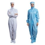 ESD Jumpsuit Manufacturer - OEM/ODM H-1123 75D Stripe Autoclavable Cleanroom Garment