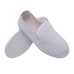 Striped Canvas Shoes Factory - OEM/ODM H-3506/7 Anti-Static PU Sole Comfortable Lightweight