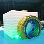 Inflatable Photo Booth Supplier - 2022 New Year Selfie Enclosure with LED