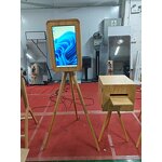 Photo Booth Supplier - Double-sided Retro Wooden with Printer Stand