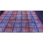 LED Dance Floor Supplier - Wedding Lighted Tempered Glass Magnetic