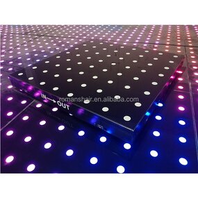 LED Dance Floor Supplier - Wedding Lighted Tempered Glass Magnetic