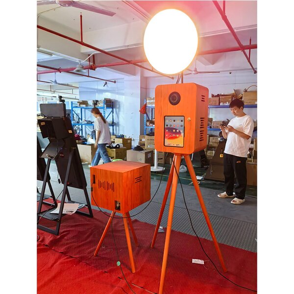 Photo Booth Supplier - Double-Sided Retro Wooden with Touch Screen
