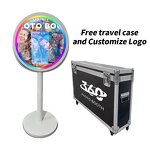 Mirror Photo Booth Supplier - Hot Style Round High Quality Selfie Party